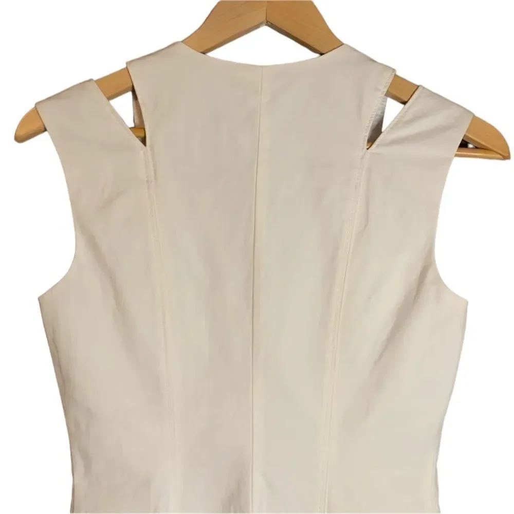 Bebe off‎ white mini  dress. Size 2 - Picture 4 of 12